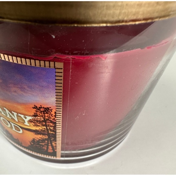 NEW! Bath & Body Works Mahogany Teakwood Scented 3 Wick Candle Large 14.5 OZ - Picture 5 of 9